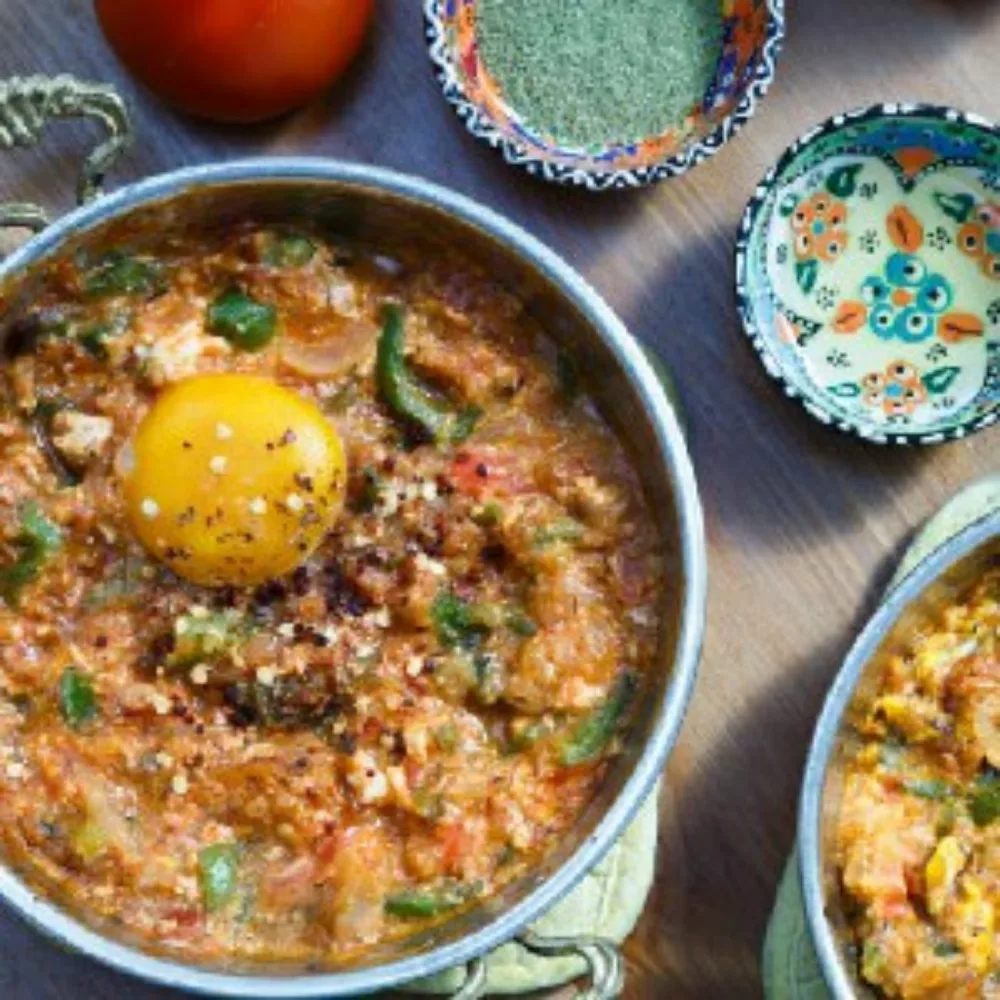 Kavurmalı Kaşarlı Menemen